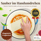 Ottia Gusseisen Topf 5L [inkl. eBook] – Emaille Topf 26cm