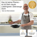 Reine Gusseisenpfanne 24cm mit eKochbuch